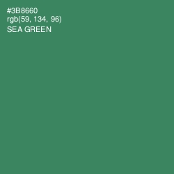 #3B8660 - Sea Green Color Image